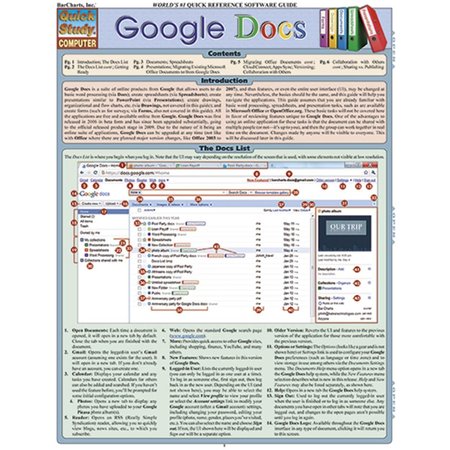 BARCHARTS Google Docs Quickstudy Easel 9781423216452